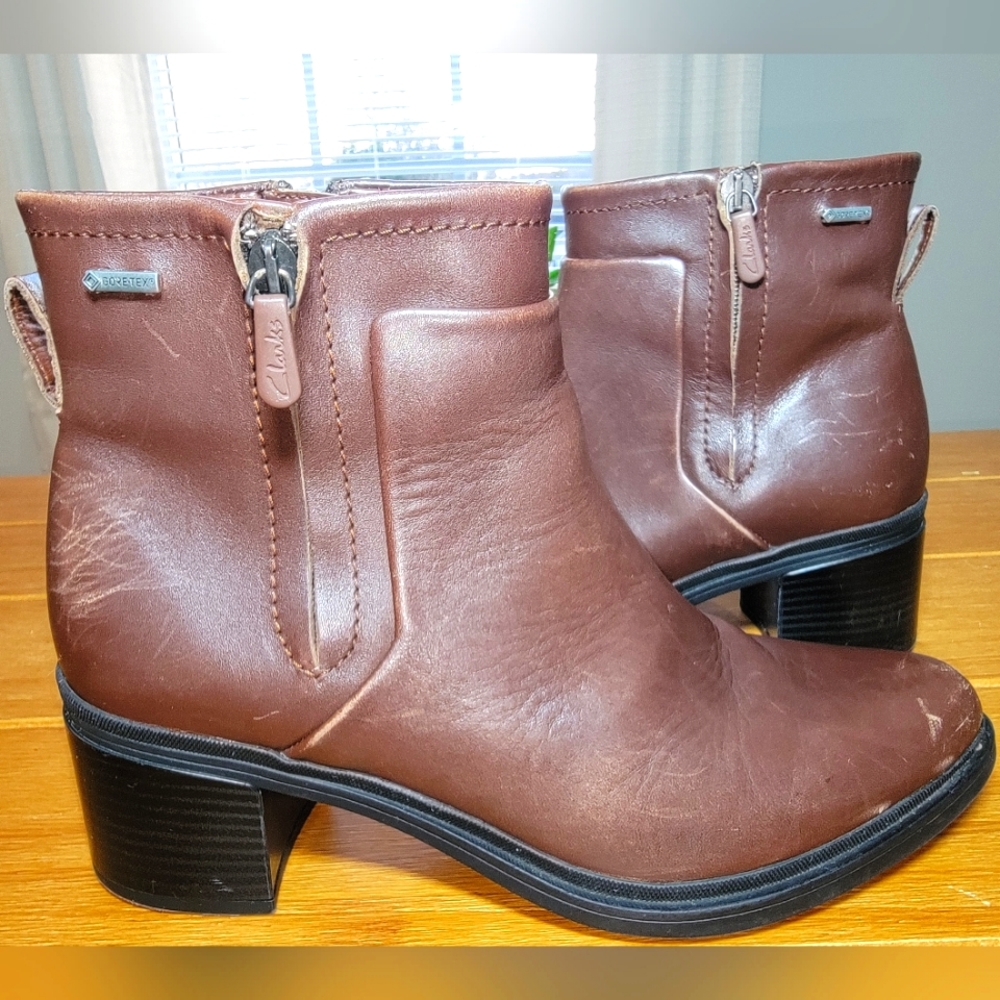 Clarks Brooklyn‎ Bay Goretex Ankle Boots - Size 8.5